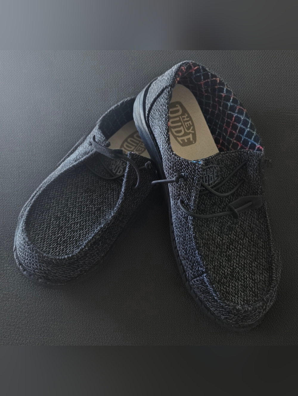 Hey Dude Slip-On Loafers in Charcoal/Black